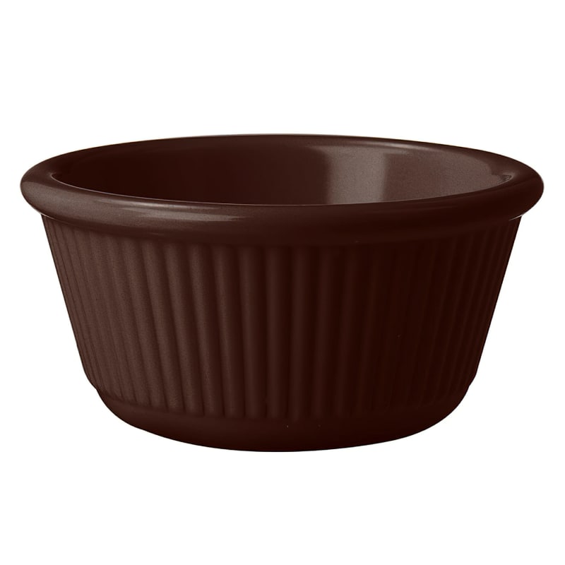 G.E.T. Enterprises RM-389-BR 3 oz. Round Brown Melamine Ramekin