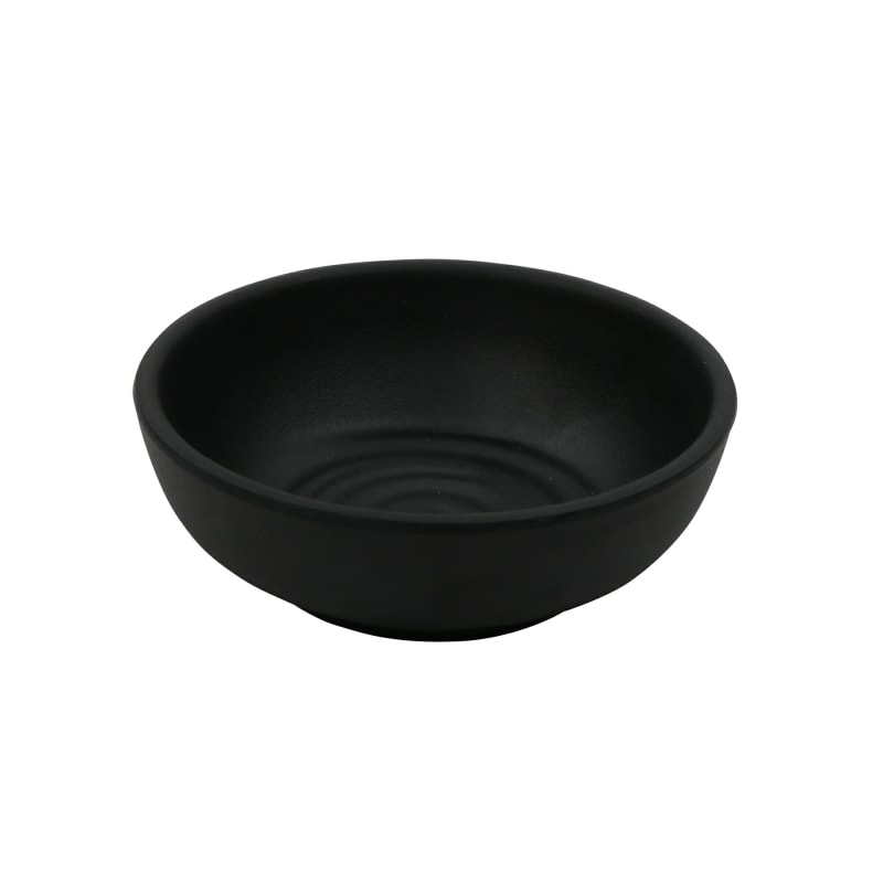 G.E.T. Enterprises SD-3800-BK Nara 3 oz. Round Black Melamine Ramekin