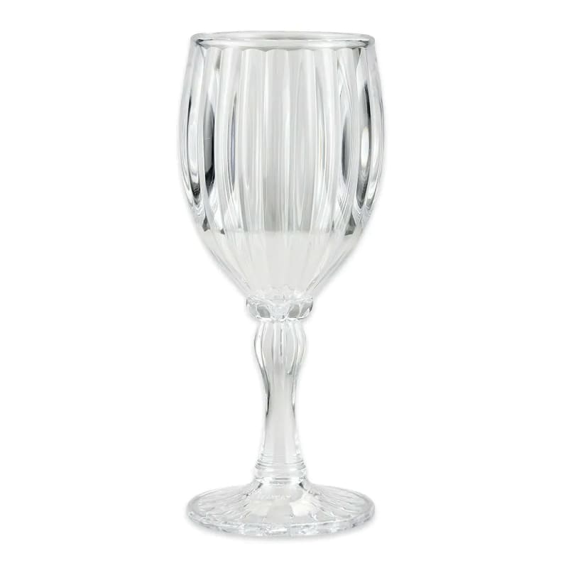 G.E.T. SW-1422-1-SAN-CL Stemware 8oz. Round Clear SAN Fluted Wine Glass
