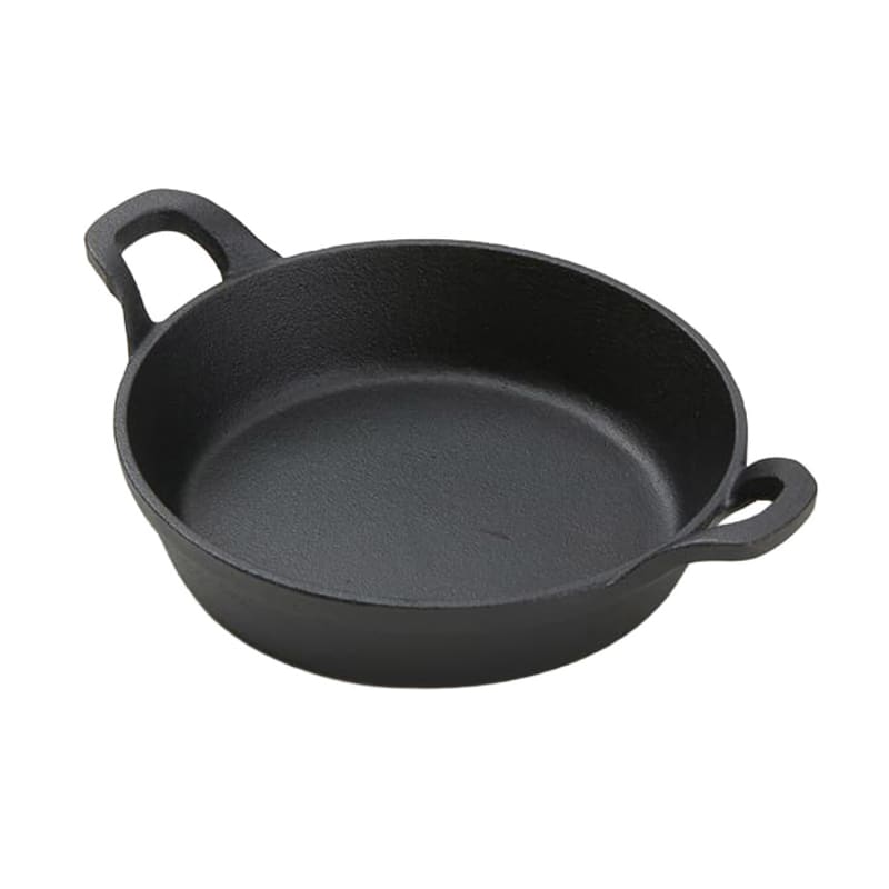American Metalcraft CIPR7251 27 oz. Round Black Cast Iron Baking Dish