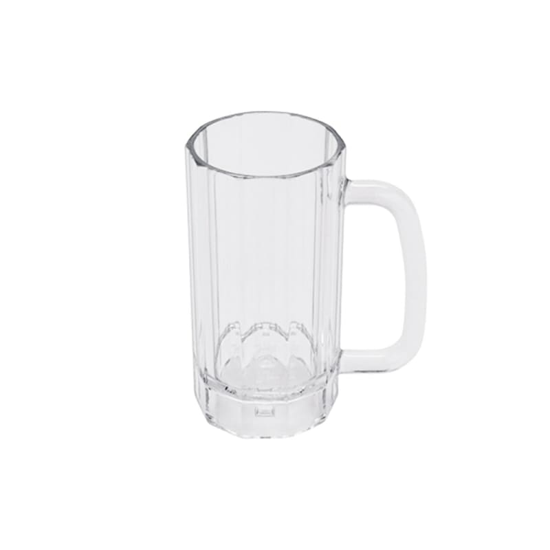 G.E.T. 00086-1-SAN-CL 16oz. Round Clear SAN Plastic Beer Mug
