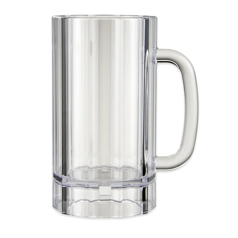 G.E.T. 00087-PC-CL 20oz. Round Clear Polycarbonate Beer Mug