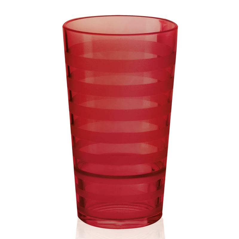 G.E.T. SW-1520-R Orbis™ 20oz. Round Red SAN Plastic Tumbler