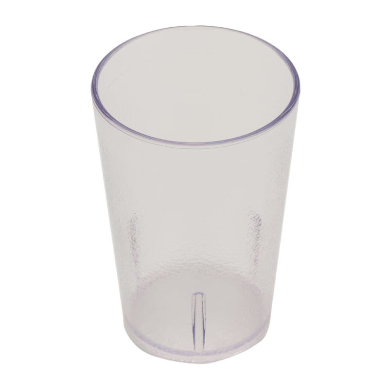 G.E.T. 6608-1-CL Textured 8oz. Round Clear SAN Plastic Tumbler