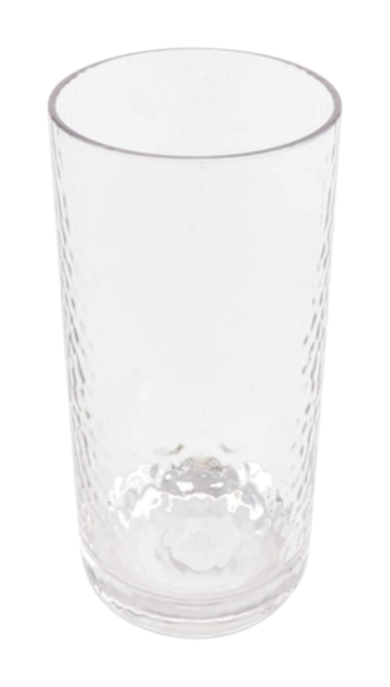 G.E.T. HM-20CO-CL Hammered 20 oz. Clear SAN Plastic Cooler Cup