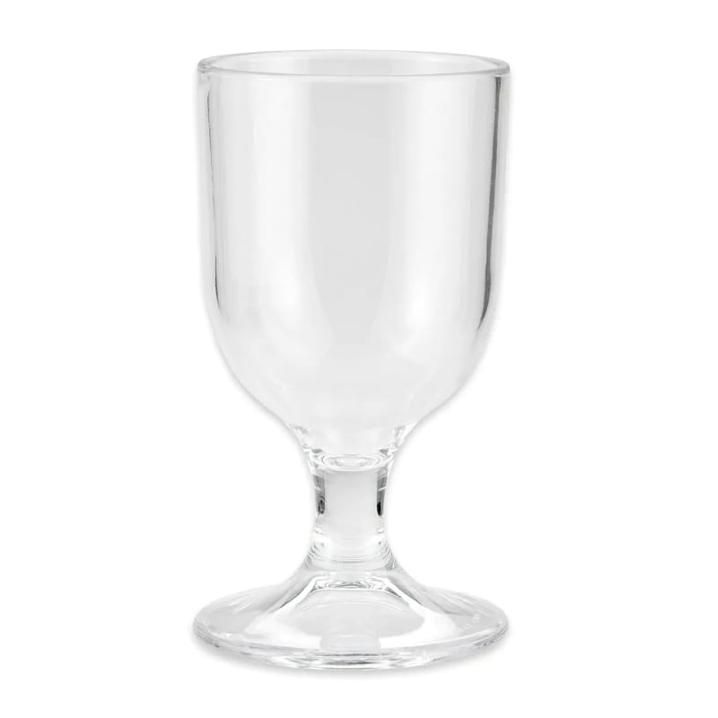 G.E.T. SW-1413-1-CL 8oz. Round Clear SAN Plastic Goblet