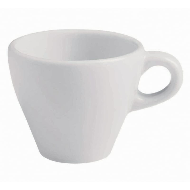 G.E.T. Enterprises PA1101804324 Corona Actualite 5.5oz. Bright White Porcelain Cappuccino Cup