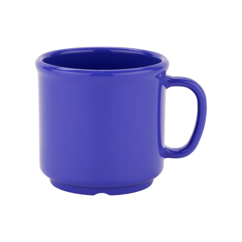 G.E.T. Enterprises S-12-PB Diamond Mardis Gras 12oz. Peacock Blue SAN Plastic Mug