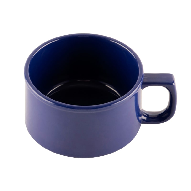 G.E.T. Enterprises BF-080-CB Diamond Mardis Gras 11oz. Cobalt Blue Melamine Mug
