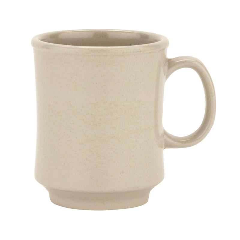 G.E.T. Enterprises BAM-1389 Bamboomel 8oz. Tan Bamboo Melamine Stacking Mug