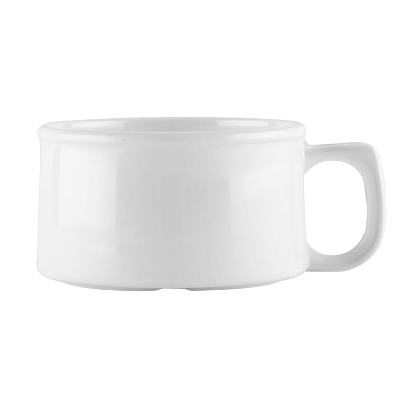 G.E.T. Enterprises BF-080-W Diamond White 11oz. White Melamine Mug