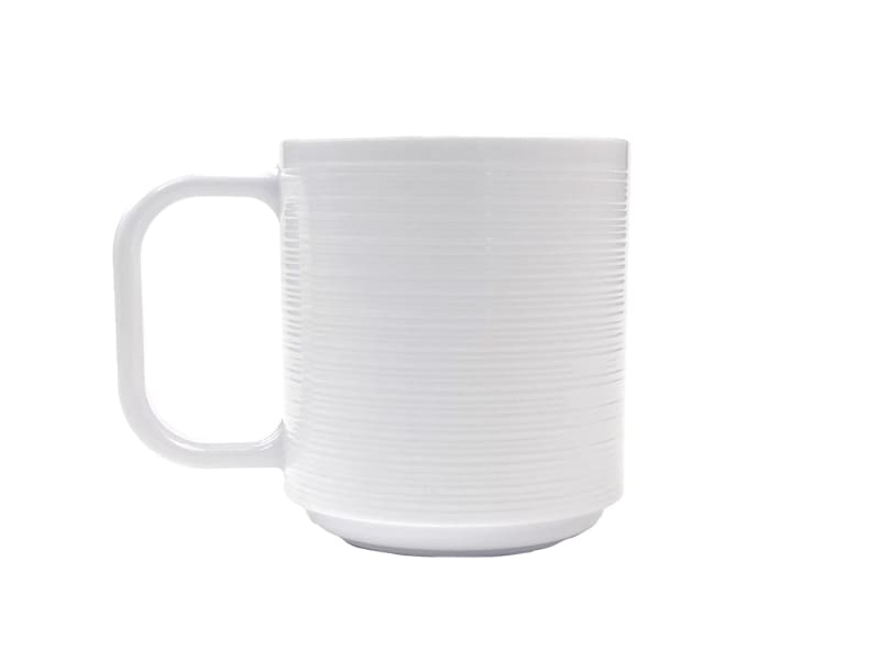 G.E.T. Enterprises TM-8-MN-W Minski 9 oz. White Tritan Mug