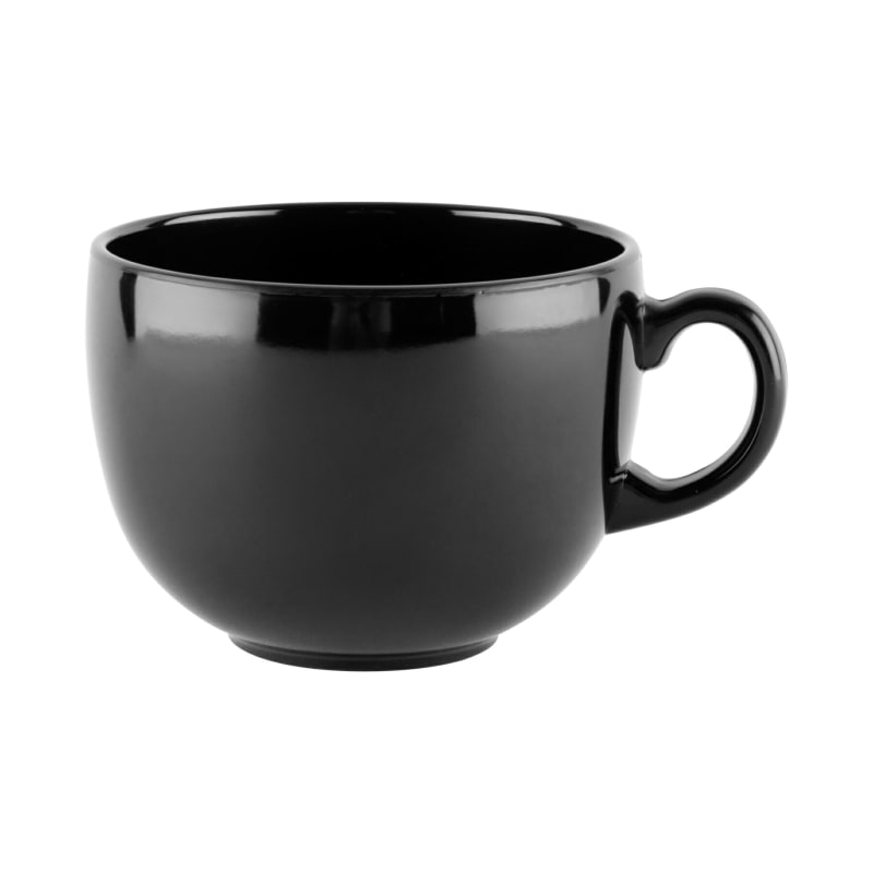 G.E.T. Enterprises C-1002-BK Black Elegance 24oz. Black Melamine Mug