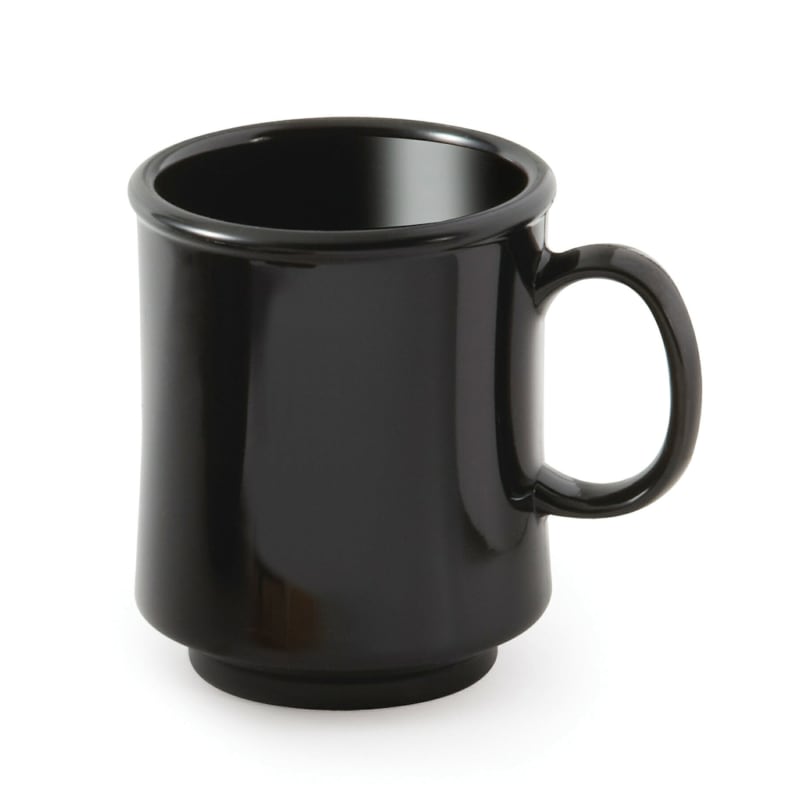 G.E.T. Enterprises TM-1308-BK Black Elegance 8oz. Black Tritan Stacking Mug