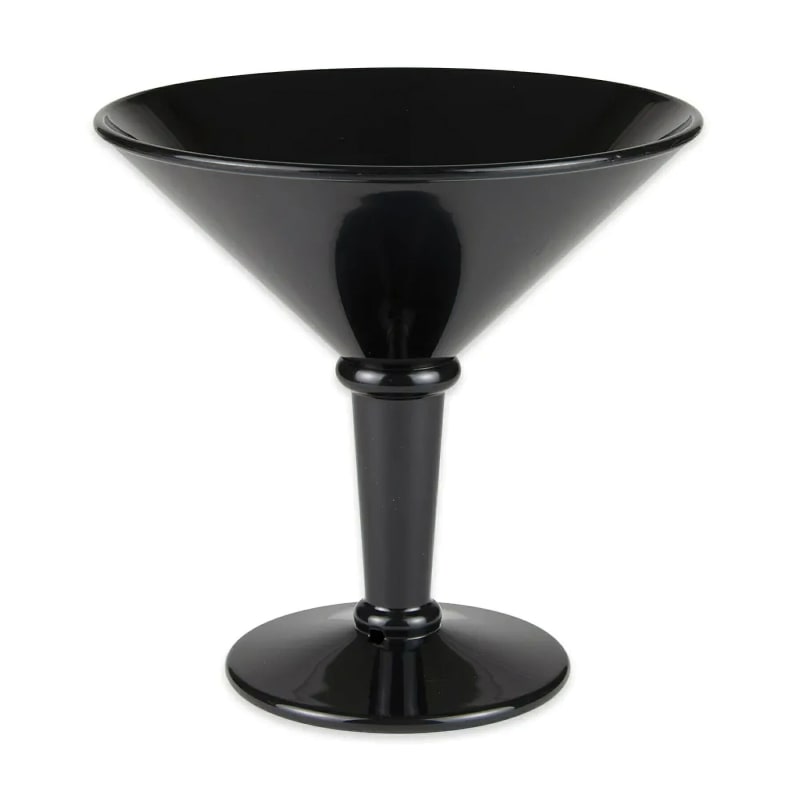 G.E.T. SW-1419-BK 48oz. Round Black SAN Plastic Super Martini Glass
