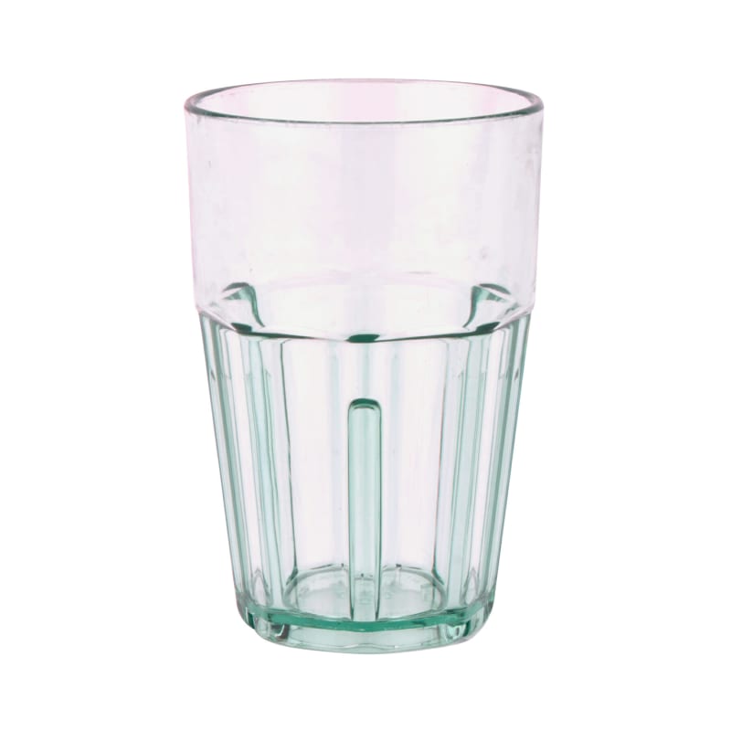 G.E.T. 9910-1-JA Bahama™ 10oz. Round Jade SAN Plastic Double Rocks Tumbler