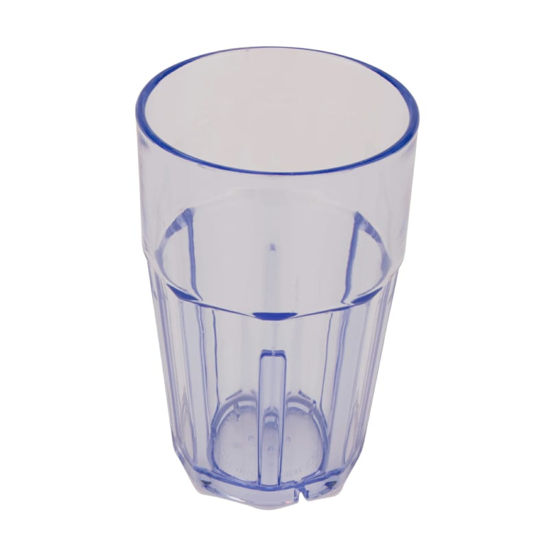 G.E.T. 9910-1-BL Bahama™ 10oz. Round Blue SAN Plastic Double Rocks Tumbler