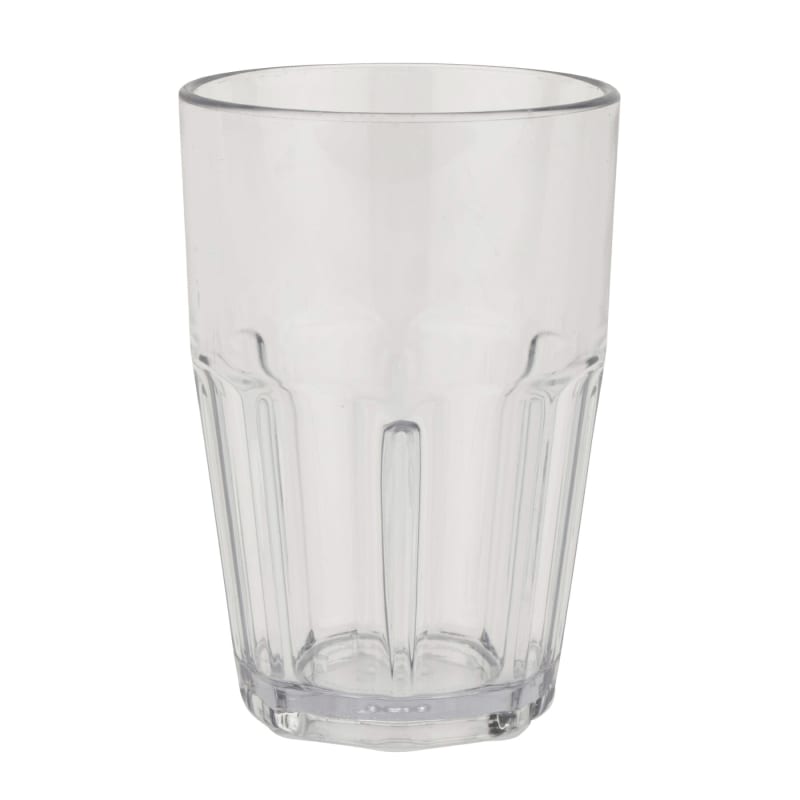 G.E.T. 9914-1-CL Bahama™ 14oz. Round Clear SAN Plastic Double Rocks Tumbler