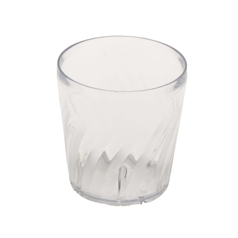 G.E.T. 2209-1-CL Tahiti™ 9oz. Round Clear SAN Plastic Rocks Tumbler