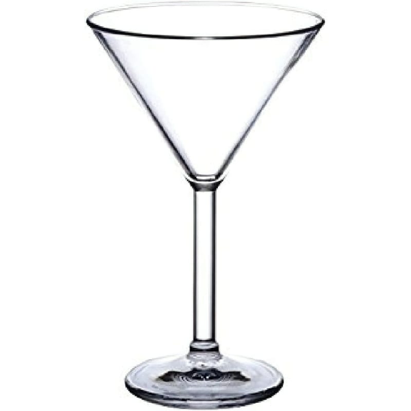 G.E.T. SW-1407-1-SAN-CL 10oz. Round Clear SAN Plastic Martini Glass