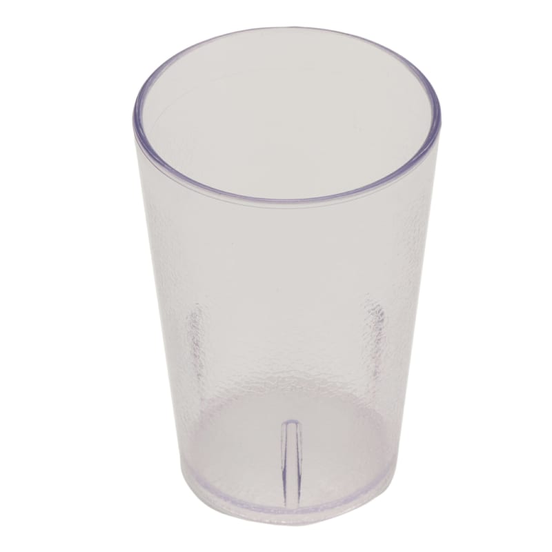 G.E.T. 6610-1-6-CL Textured 10oz. Round Clear SAN Plastic Juice Tumbler