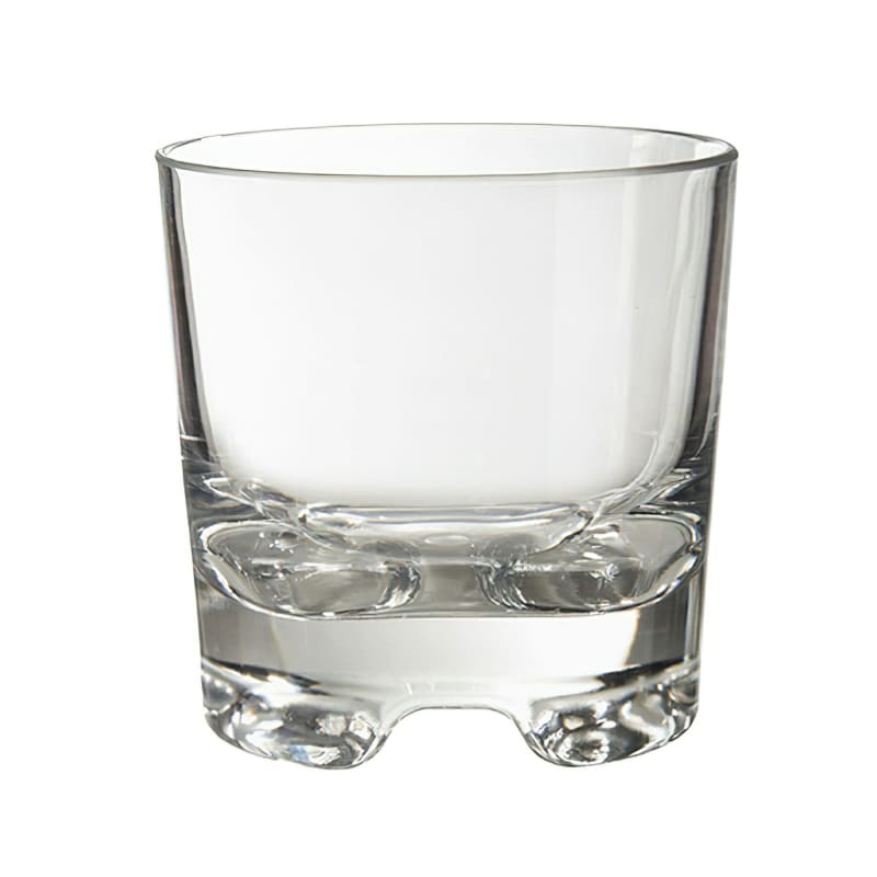 G.E.T. SW-1423-1-SAN-CL Roc N' Roll™ 9oz. Round Clear SAN Plastic Rocks Glass