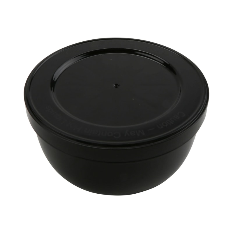 G.E.T. Enterprises EC-23-1-BK 12 oz. Black, Polypropylene, Soup Reusable Container, (14 oz. rim-full), 4.375 Top Dia., 2.3 Height Reusable Takeout Container