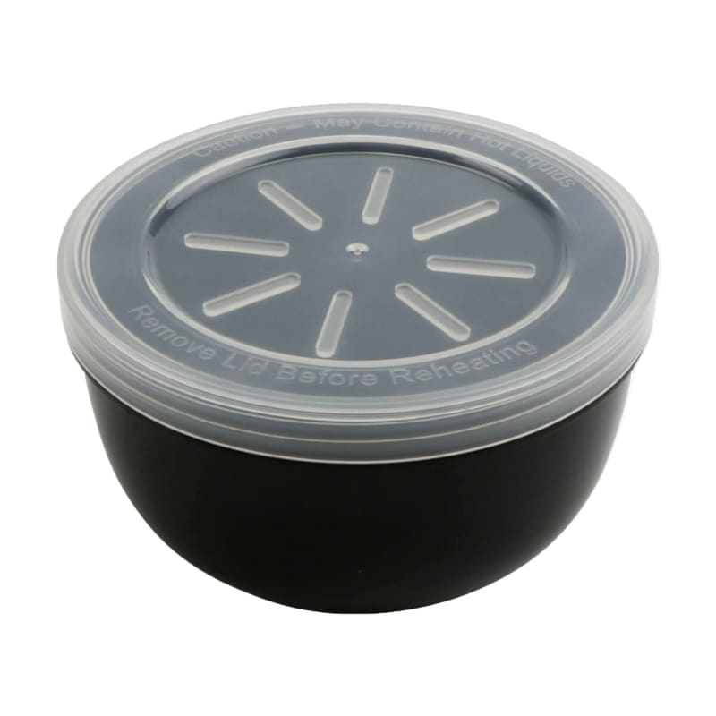 G.E.T. EC-24-2X-BK/CL 16 oz. Black/Clear, Polypropylene, Soup Reusable Container, (18 oz. rim-full), 4.375" Top Dia., 2.9" Height Reusable Takeout Container