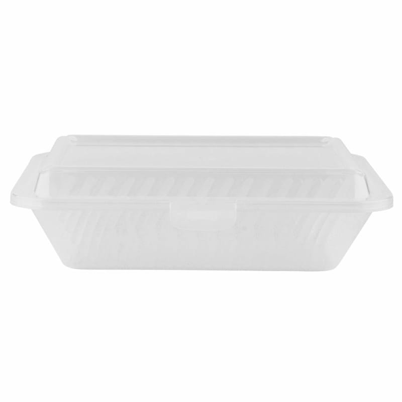 G.E.T. Enterprises EC-11-1-CL Half Size, Polypropylene, Clear, Food Reusable Container, 9" L x 6.5" W x 2.75" H Reusable Takeout Container