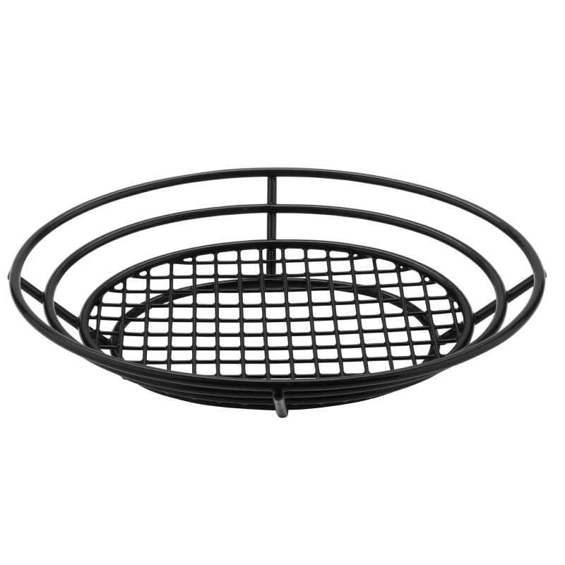 Clipper Mill by G.E.T. Enterprises 4-38804 Wire Baskets oz. Oval Black Iron PE (Polyethylene) Coated Basket