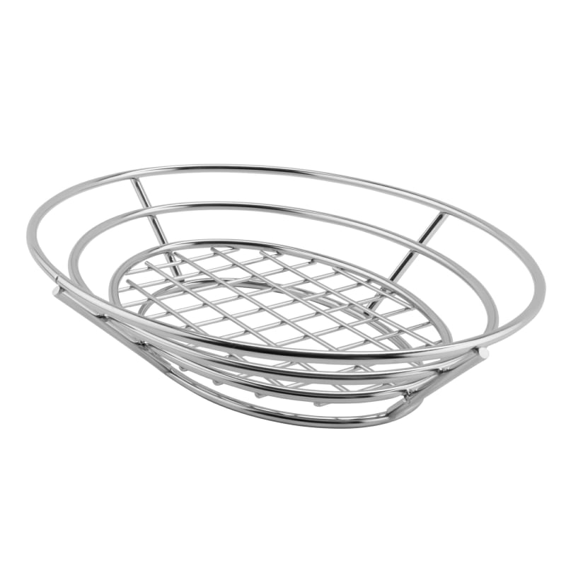 Clipper Mill by G.E.T. Enterprises 4-83824 Specialty Servingware oz. Oval Silver Stainless Steel Basket