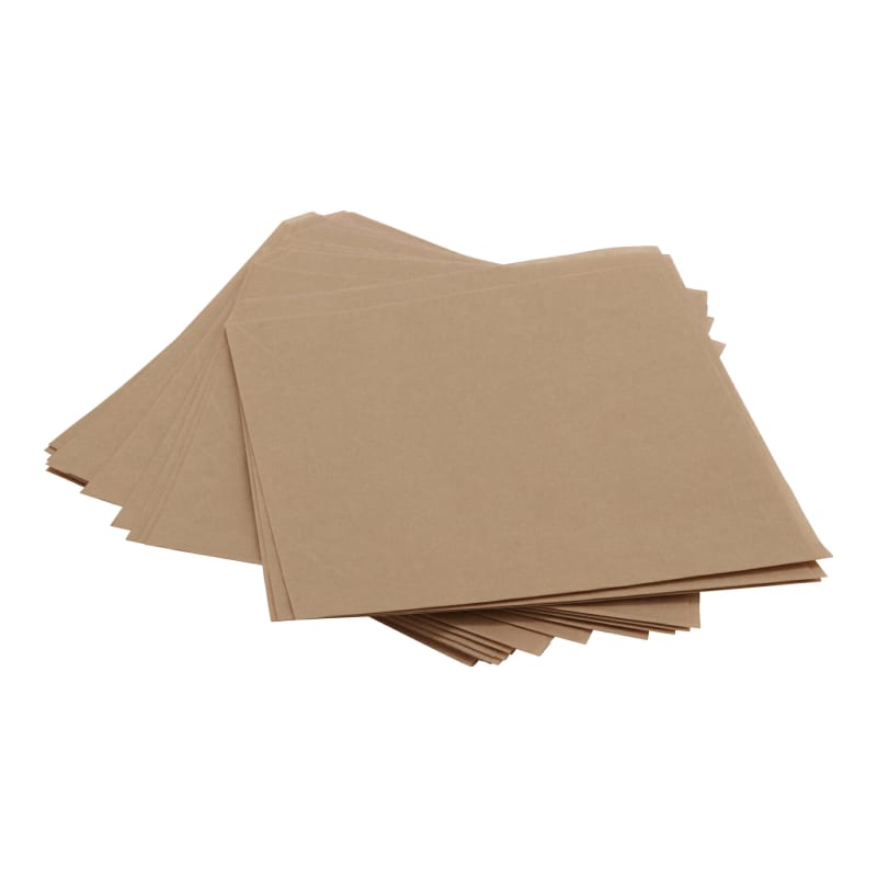 Clipper Mill by G.E.T. Enterprises 4-T4000 7" x 7" Food-Safe Double-Open Bag / Wire Cone Basket Liner / Deli Wrap, Brown, 2000 pieces./cs.