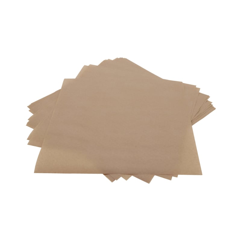 Clipper Mill by G.E.T. 4-TS4010 12" x 12" Food-Safe Tissue Liner, Brown, 1000 pieces./cs.
