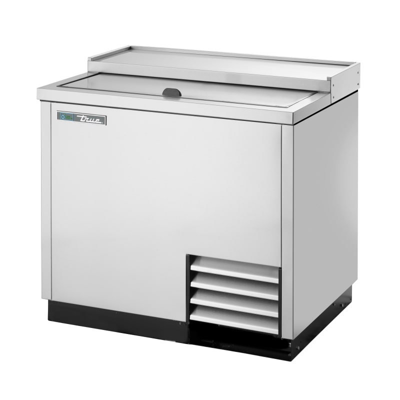 True T-36-GC-S-HC 36" Solid Slide Lid Glass and Plate Chiller/Froster