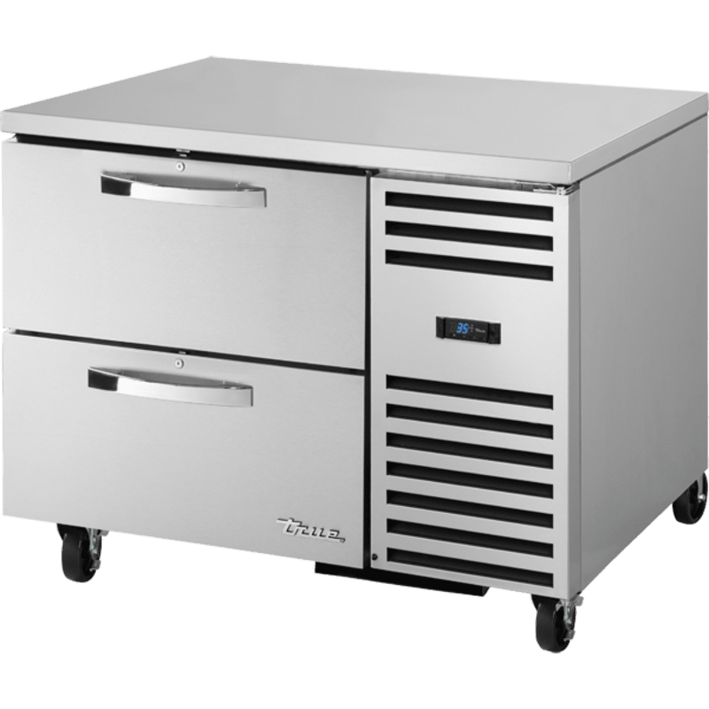 True TUC-44D-2-HC~SPEC3 44" W Stainless Steel Undercounter Refrigerator, Silver