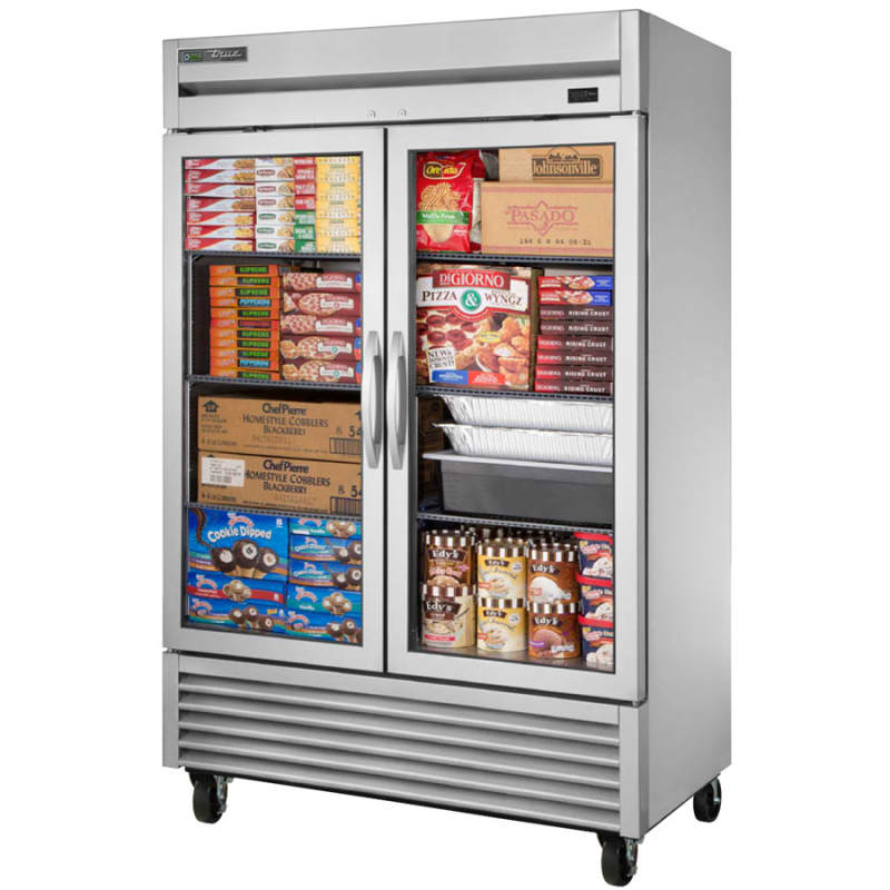 True TS-49FG-HC~FGD01 54" Two Section Reach-In Freezer, Silver