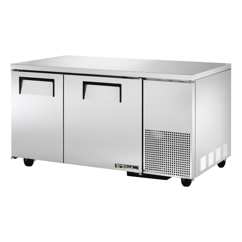 True TUC-60-32-HC 60" Two Solid Door Undercounter Refrigerator