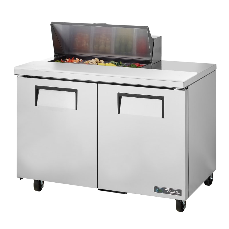 True TSSU-48-08-HC 48" Sandwich/Salad Prep Table With Two Door Refrigerated Base