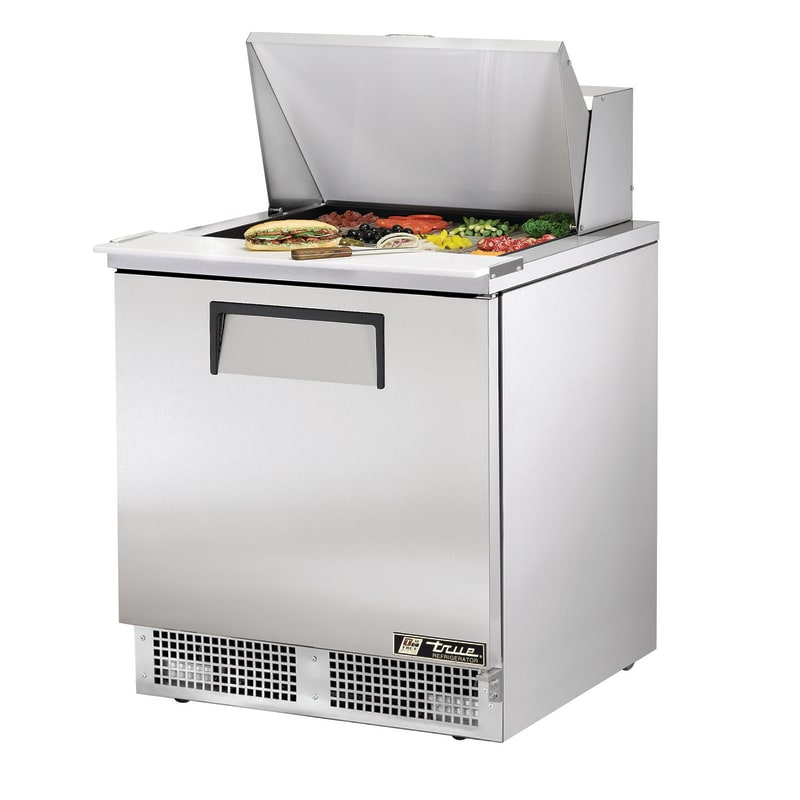 True TFP-32-12M-HC 32" Food Prep Table With One Door Refrigerated Base