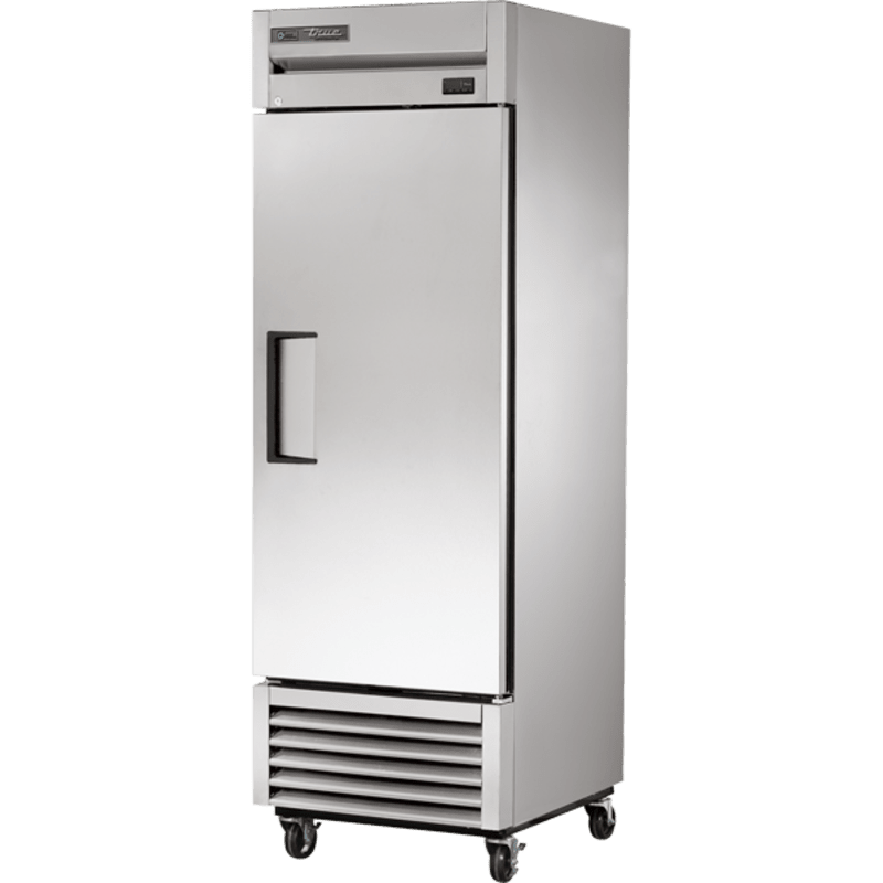 True TS-23-HC 27" Reach-In Solid Swing Door Stainless Steel Refrigerator, Silver