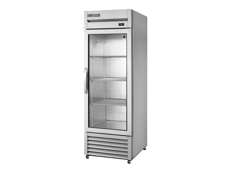 True T-23G-HC~FGD01 27" Reach-In Framed Glass Swing Door Refrigerator, Silver