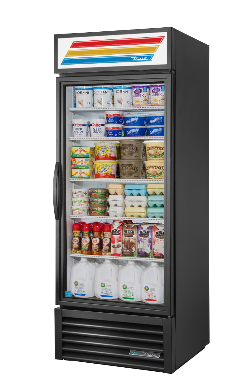 True GDM-26-HC~TSL01 30" One Section Glass Door Merchandiser, Black