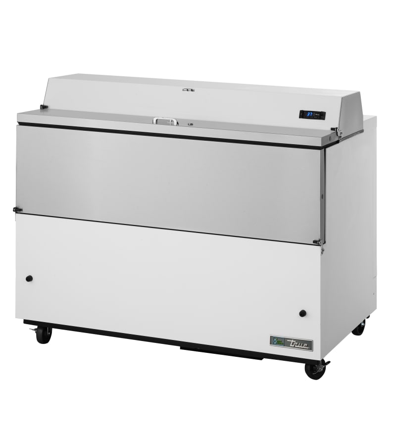 True TMC-49-S-SS-HC 49" One Sided Milk Cooler with Stainless Steel Exterior and Interior, Silver