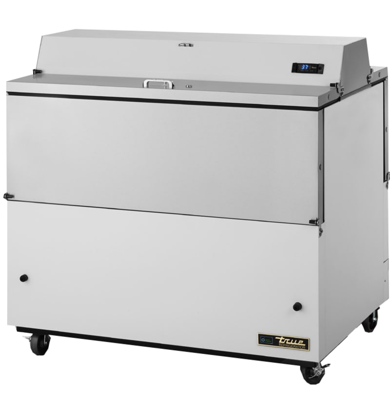 True TMC-49-DS-HC Milk Cooler w/ Top & Side Access, Silver