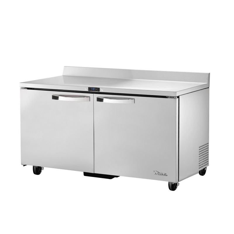 True TWT-60F-HC~SPEC3 60 3/8" Worktop Freezer, Silver