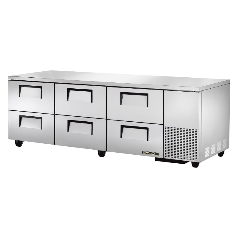 True TUC-93D-6-HC 93" Six Drawer Undercounter Refrigerator