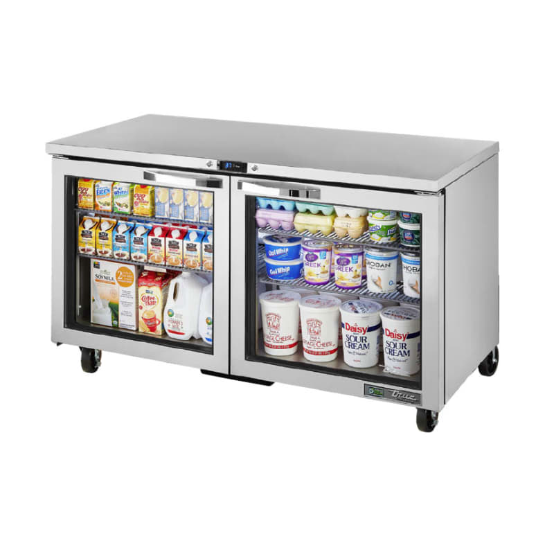 True TUC-60G-HC~SPEC3 60" W Stainless Undercounter Refrigerator, Silver