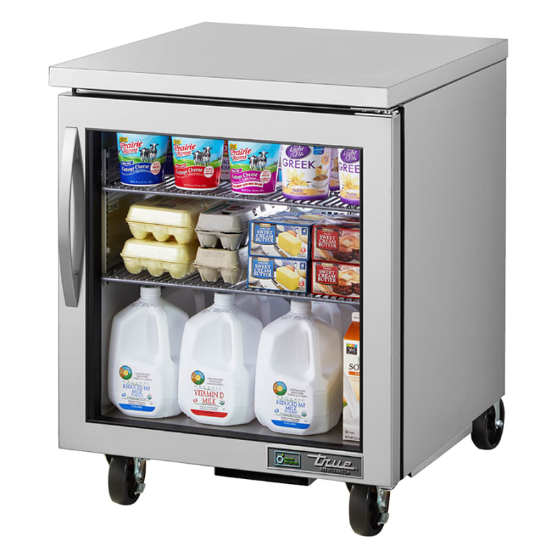 True TUC-27G-HC~FGD01 27" W Undercounter Refrigerator, Silver