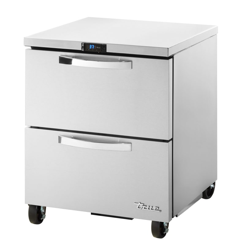 True TUC-27D-2-HC~SPEC3 27" W Stainless Steel Undercounter Refrigerator, Silver