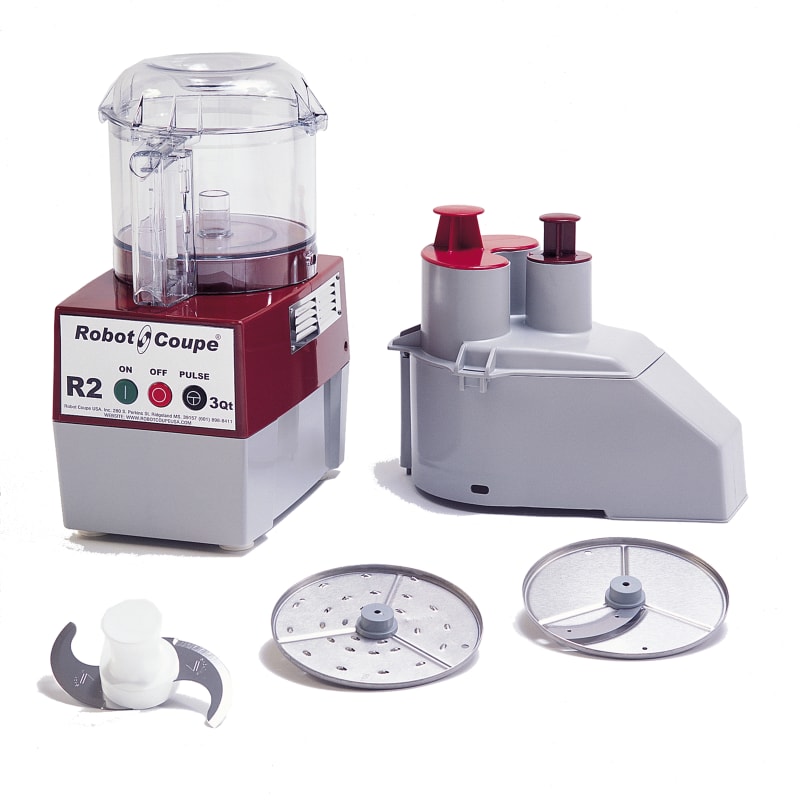 Robot Coupe R2NCLR Food Processor, Benchtop / Countertop, Poly Carbonate, 8.75(W)